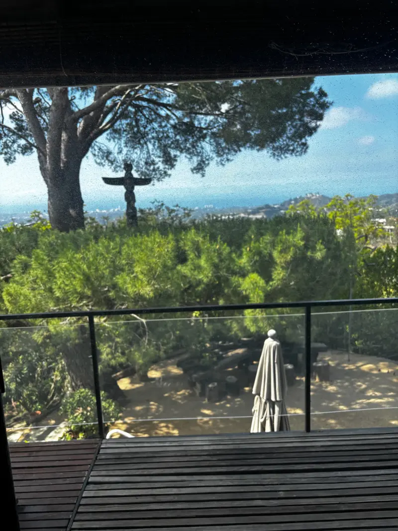 A clear ocean view through a professionally cleaned window